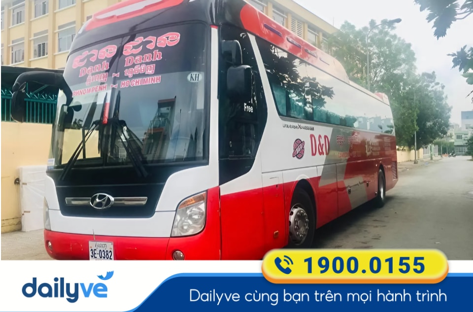 Nhà xe Danh Danh Express Bus tuyến Sài Gòn đi Phnôm Pênh