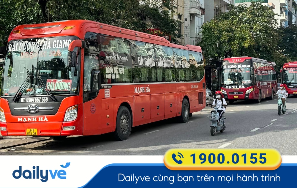 Nhà xe Mạnh Hà tuyến Hà Nội đi Hà Giang