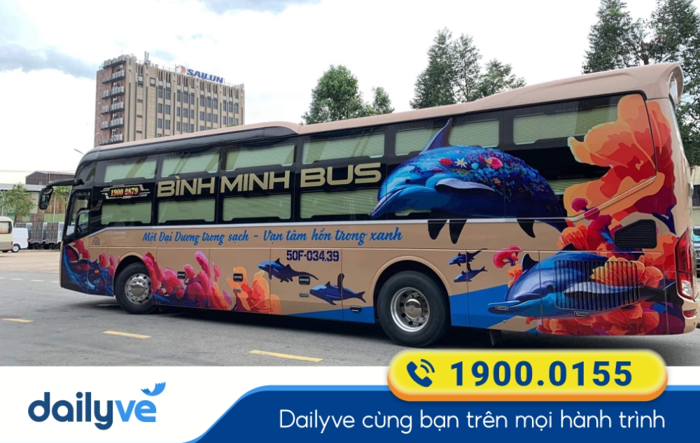 Nhà xe Nhật Dương Bình Minh Bus tuyến Sài Gòn đi Cam Ranh Khánh Hòa