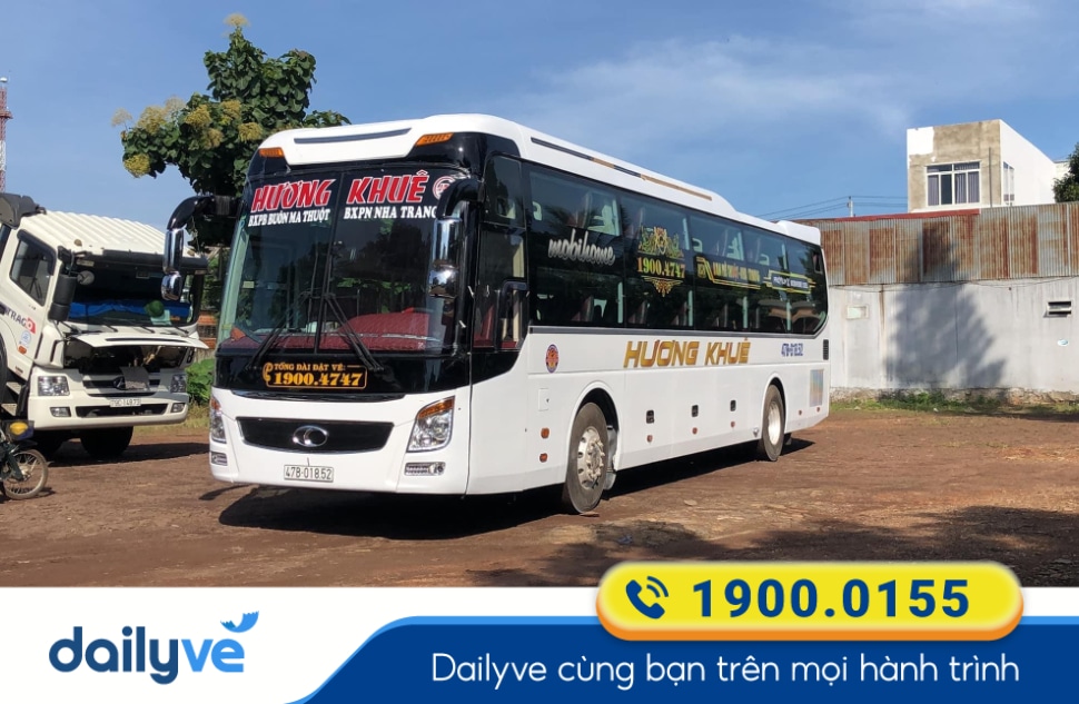 Nhà xe Hương Khuê tuyến Nha Trang đi Buôn Mê Thuột