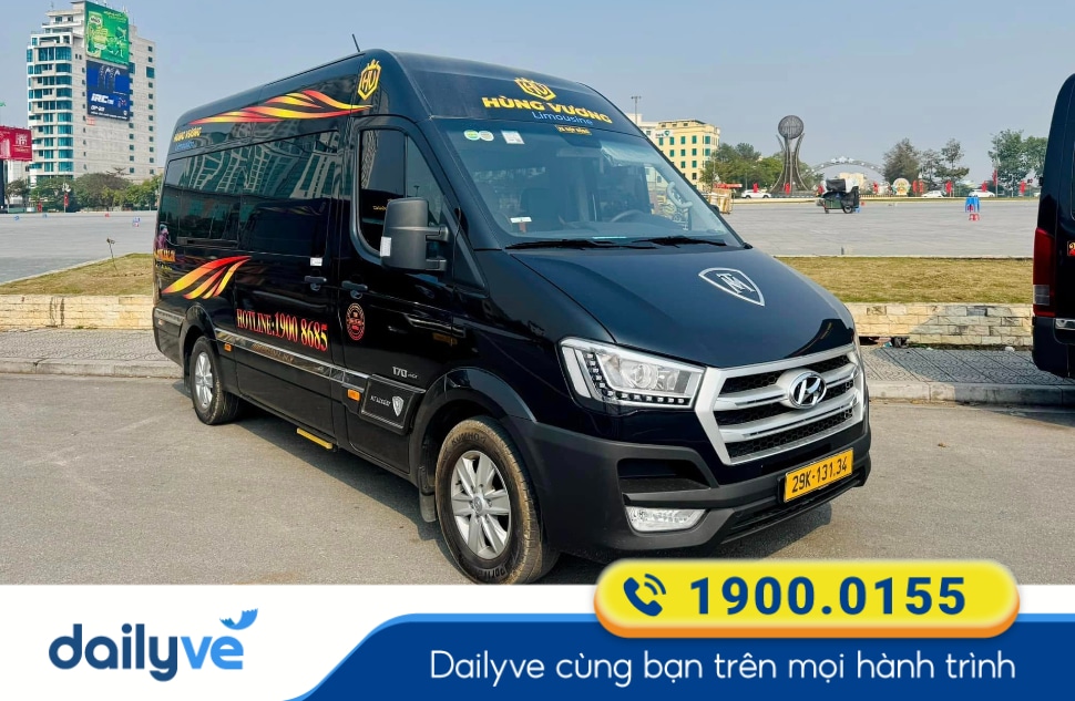 Nhà xe Hùng Vương Limousine tuyến Hà Nội đi Việt Trì