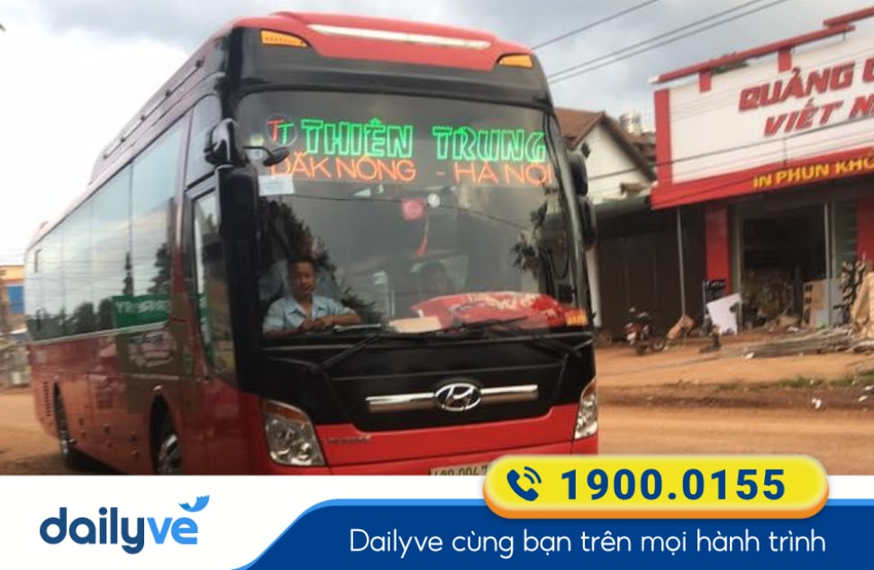 Nhà xe Thiên Trung tuyến Hà Nội đi Gia Lai