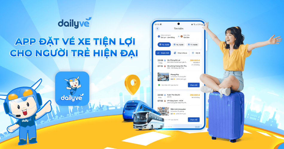 Chương trình ra mắt app đặt vé xe trên Dailyve