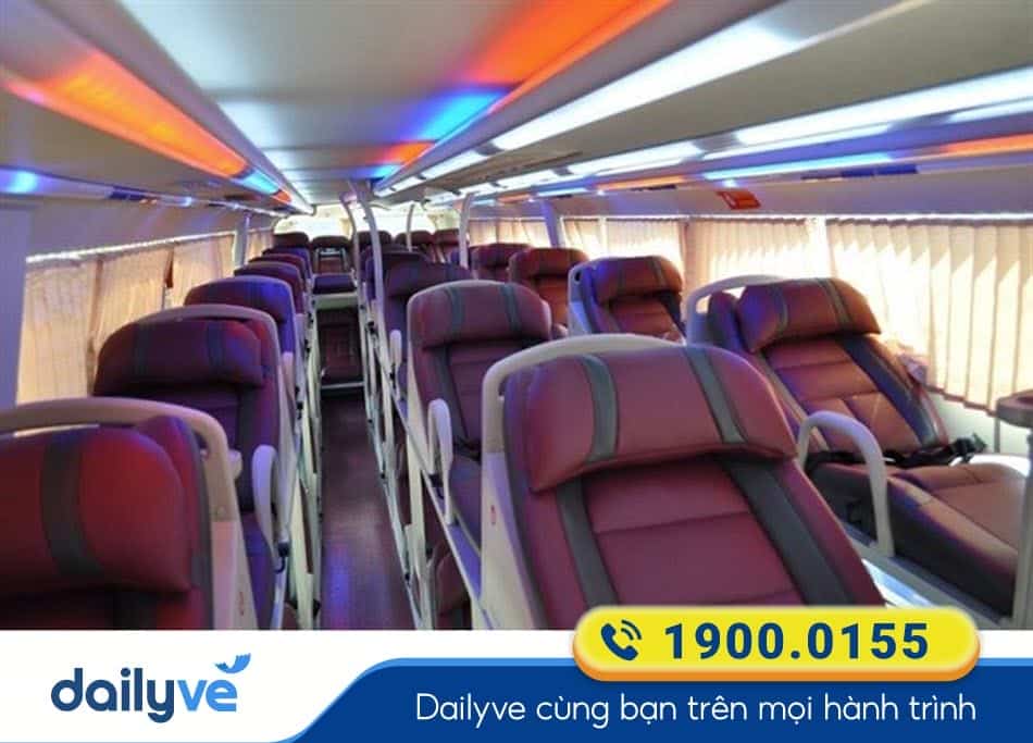 Tiện ích xe giường nằm 44 chỗ của xe khách Hồng Thịnh Tuyên Quang